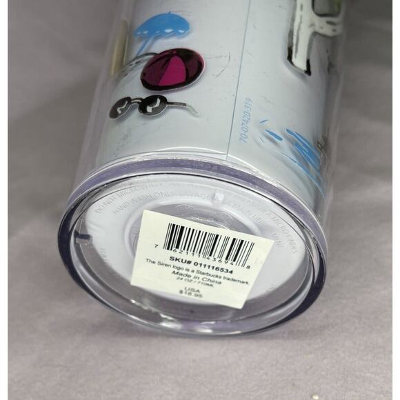 NEW Starbucks Traveler Golden State California Wild Life Tumbler Cold Cup 24 oz - Picture 4 of 4